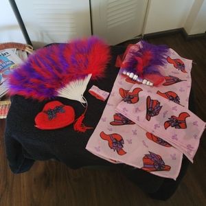 Ladies  Red Hat Society Accessories Bundle